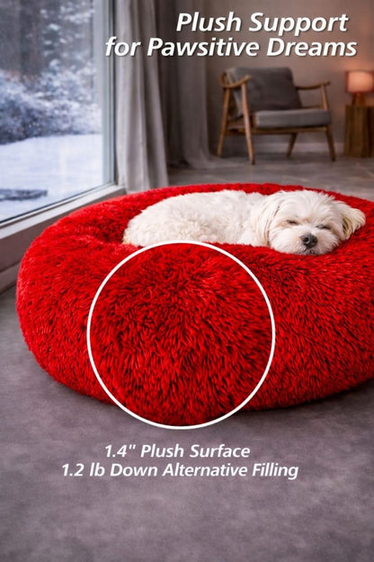 Royal Red Donut Bed