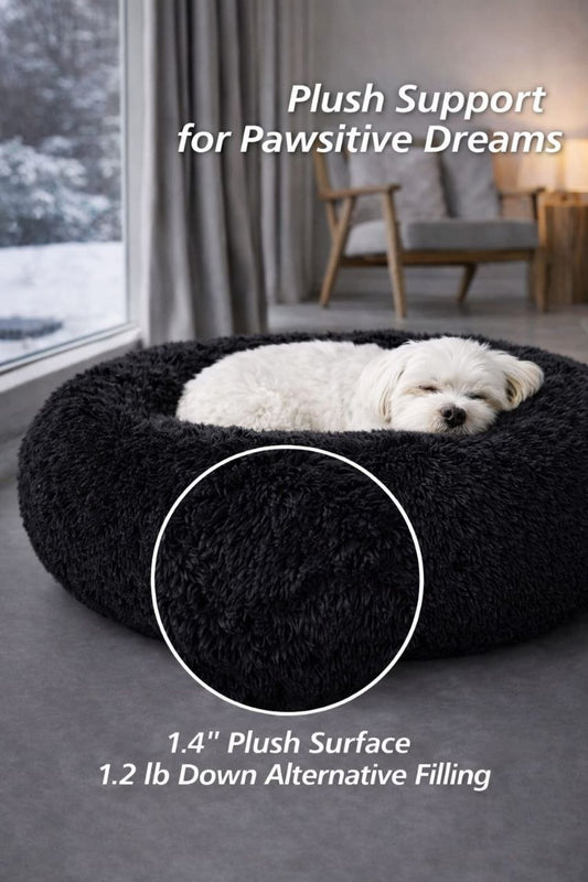 Midnight Black Donout Bed