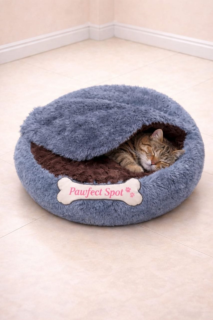 Grey Pouch Bed