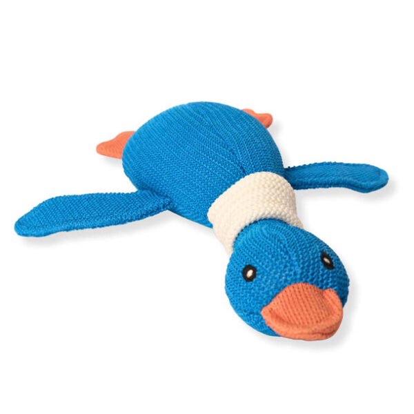 Knitted Duck Squeaky Soft Toy - Image 4